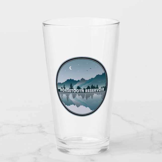 Horsetooth Reservoir Colorado Reflection Glas (Vorderseite)