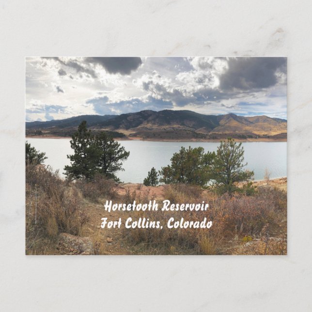 Horsetooth Reservoir, Fort Collins, Colorado Postkarte (Vorderseite)