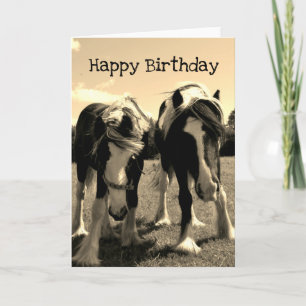 Horsey Birthday Card Karte