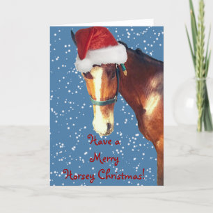 Horsey Christmas Feiertagskarte