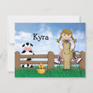 Horsing danken Ihnen herum zu kardieren Mitteilungskarte