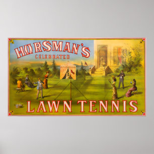 Horsmans Rasen-Tennis Poster