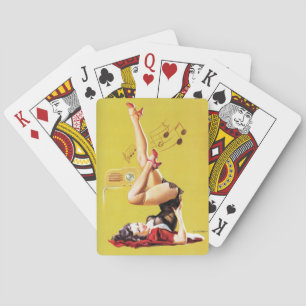 Hörspiel Vintage Pin Up Spielkarten