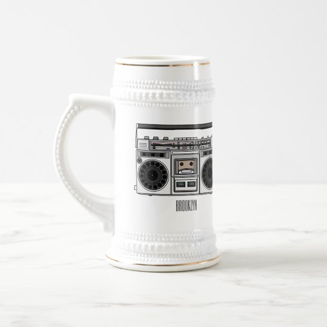 Hörspielfiguren-Illustration Bierglas (Links)