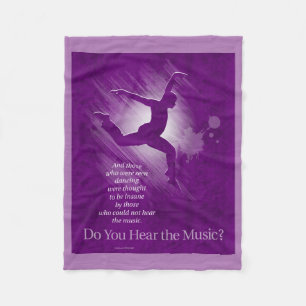 Hörst du die Musik? Fleecedecke