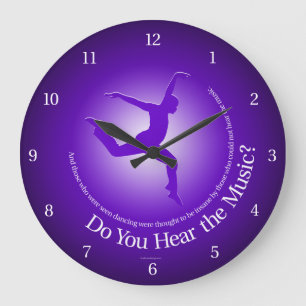 Hörst du die Musik? Große Uhr