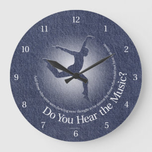 Hörst du die Musik? Große Uhr