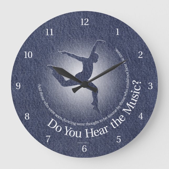 Hörst du die Musik? Große Uhr (Vorderseite)