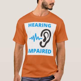 Hörstörungen Weiß und Blau T-Shirt