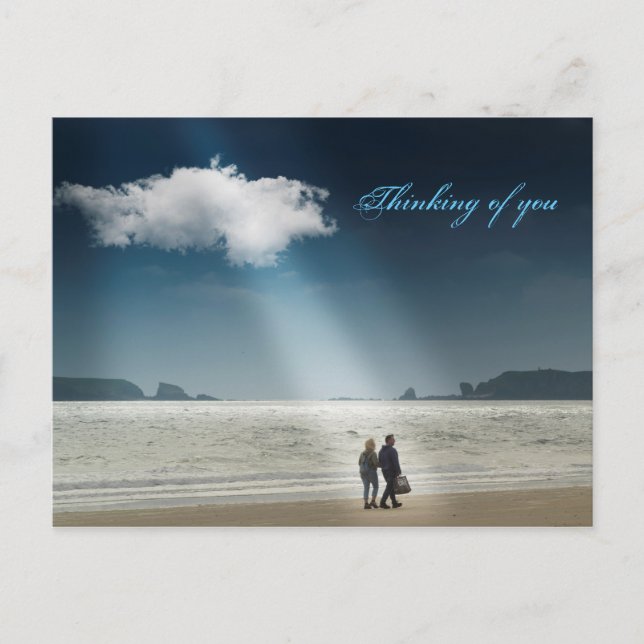 Hört an einem Strand. Postkarte (Vorderseite)