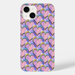 Hört auf Herz Psychedelic Muster iPhone Case