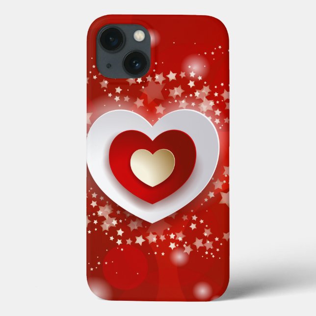 Hört auf rotem Hintergrund Case-Mate iPhone Hülle (Rückseite)