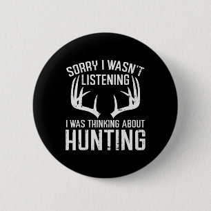 Hört auf zu denken Jagd Hirsch Shed Bow Hun Button