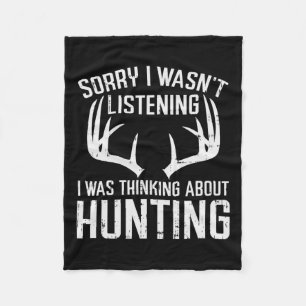 Hört auf zu denken Jagd Hirsch Shed Bow Hun Fleecedecke