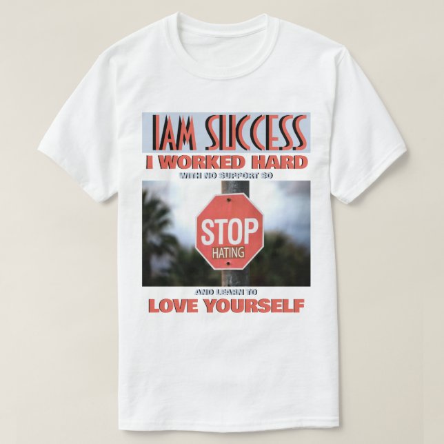 HÖRT AUF ZU HASSEN T-Shirt (Design vorne)