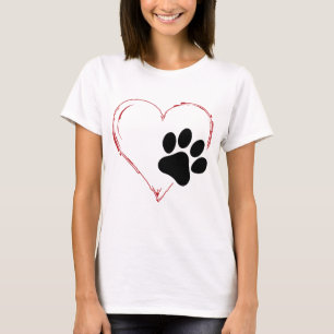 Hört Hundpfau. Ich Liebe Hunde T-Shirt
