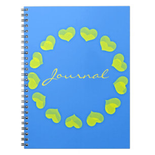 Hört in einem Zirkel über das Turquoise Journal-No Notizblock