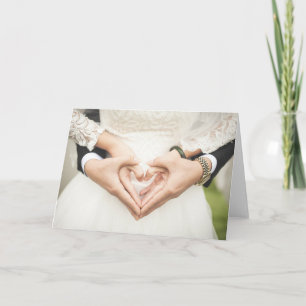 Hört in unseren Händen Hochzeit Karte