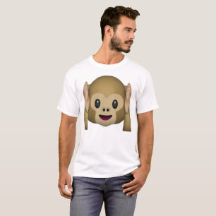 Hört keinen bösen Affen - Emoji T-Shirt