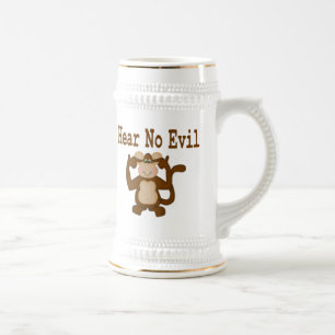 Hört keinen bösen Stein Bierglas