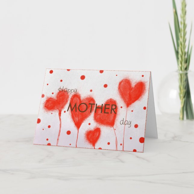 Hört Mutter Tag Feiertagskarte (Vorderseite)