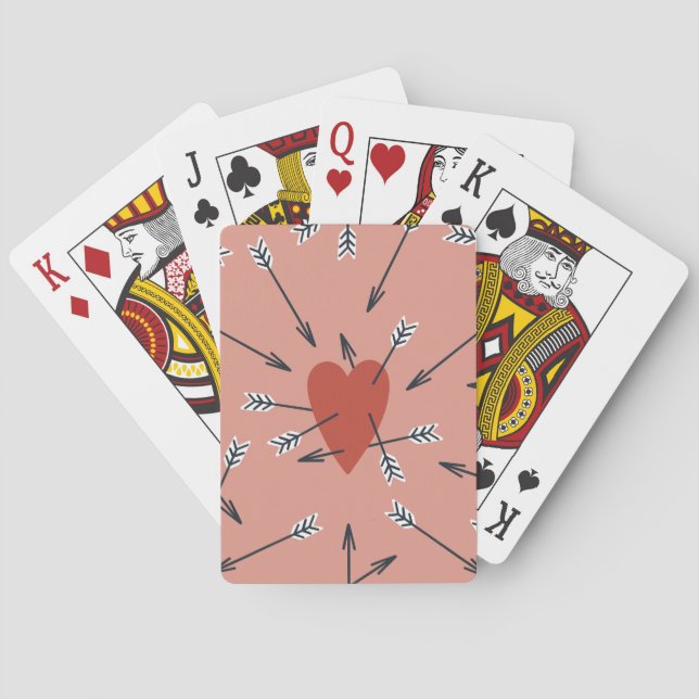 Hört Pfeile handgefertigt. Spielkarten (Rückseite)