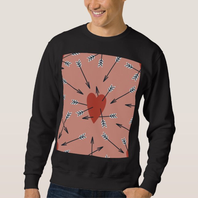 Hört Pfeile handgefertigt. Sweatshirt (Vorderseite)