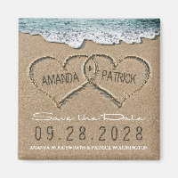 Hört Save the Date am Sandstrand Hochzeit