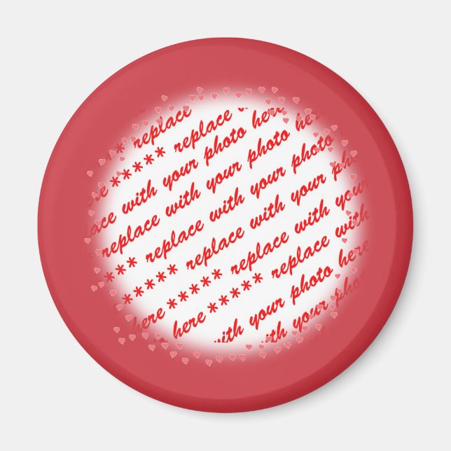 Hört um eure Fotovorlage herum Magnet (Vorne)