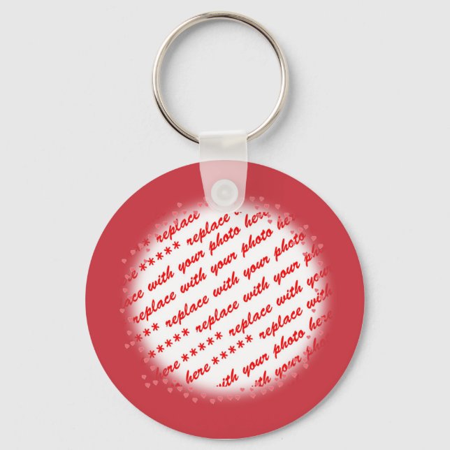 Hört um eure Fotovorlage herum Schlüsselanhänger (Vorderseite)