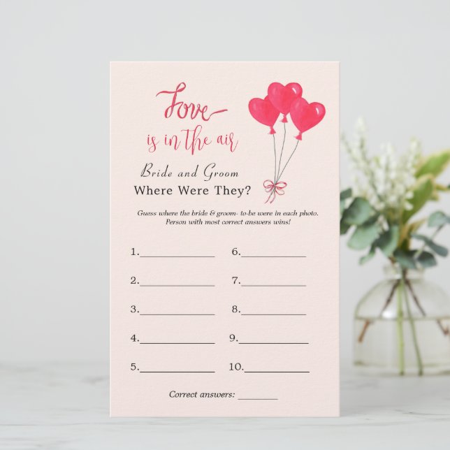 Hört "Wo waren sie" Brautparty-Spiel (Stehend Vorderseite)