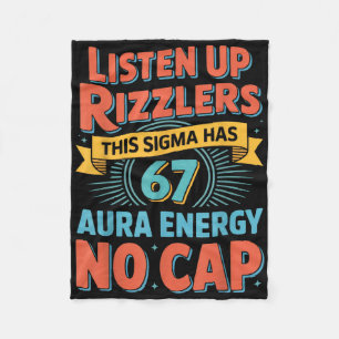 Hört zu, Rizzlers, dieses Sigma hat 67 Aura-Energi Fleecedecke