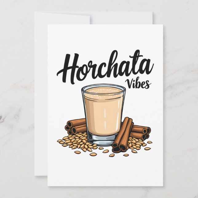 Hortacha Vibes Spanish Mexican Drink Lovers Einladung (Vorderseite)