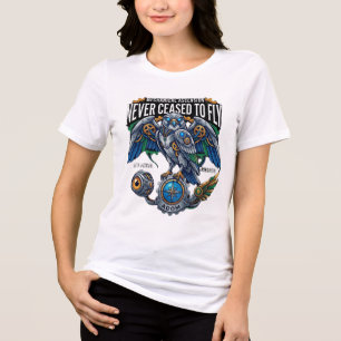 Hörte nie auf, mechanische Himmelfahrt Cyberneti z Tri-Blend Shirt