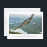 Horten Ho229 Postkarte<br><div class="desc">Horten Ho229
Ho 229 was a German prototype fighter/bomber designed by Reimar and Walter Horten to be built by Gothaer Waggonfabrik. Developed at a late stage of the Second World War,  it was one of the earliest flying wing aircraft to be powered by jet engines.</div>