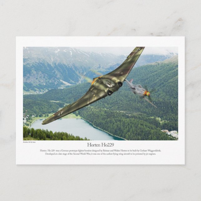 Horten Ho229 Postkarte (Vorderseite)