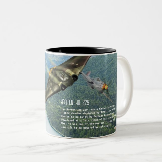 Horten Ho229 Zweifarbige Tasse (VorderseiteRechts)