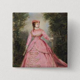 Hortense Schneider 1868 Button