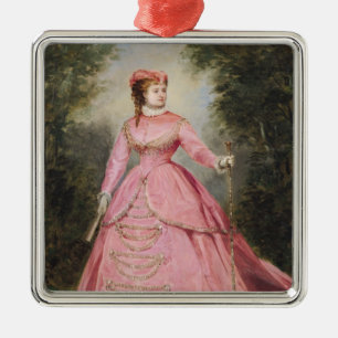 Hortense Schneider 1868 Ornament Aus Metall