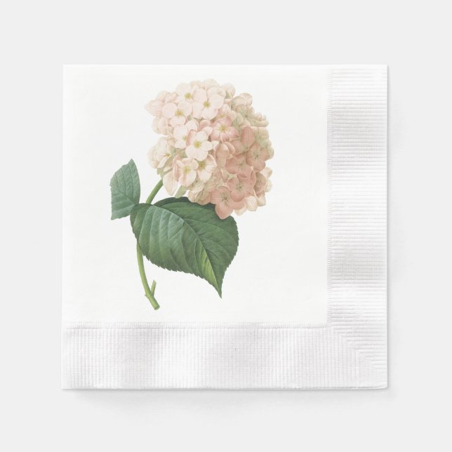 Hortensia(Hydrangea sp.) von Redouté Serviette (Vorderseite)
