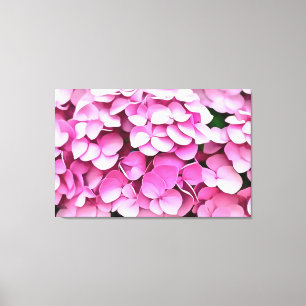 Hortensia Pink Petals Artistic Abstrakt Leinwanddruck
