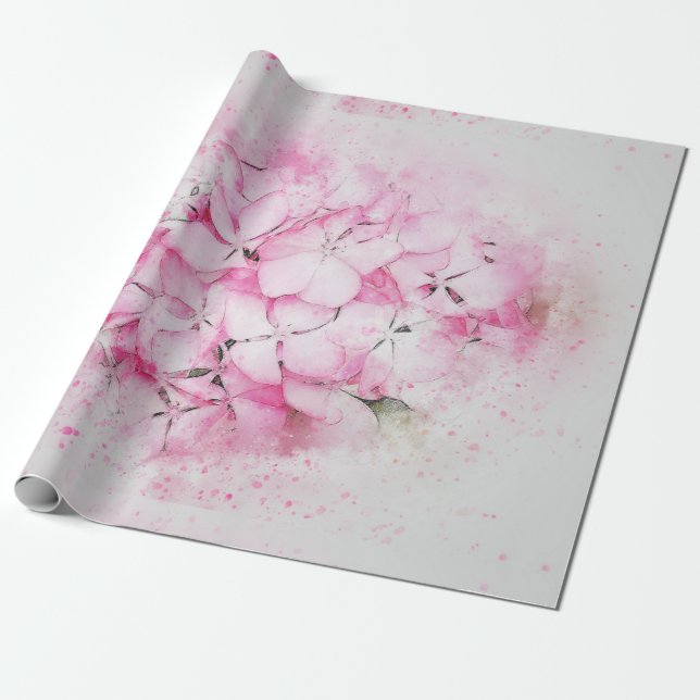 Hortensie  geschenkpapier (Ungerollt)