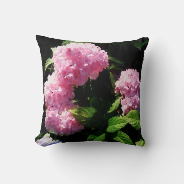 Hortensie im Sonnenschein Kissen (Vorderseite)
