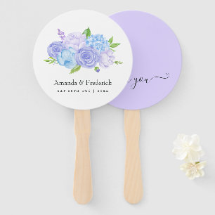 Hortensien Blaue und Helllila Hochzeit Fächer