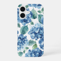 Hortensien-Blues | Wasserfarben-Blüten-Blumenmuste