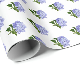 Hortensien-Blumen-Botanik Geschenkpapier