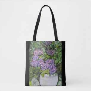 Hortensien-Blumen-Tasche