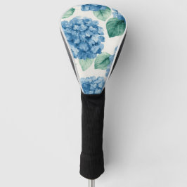 Hortensien-Blüten Aquarell Botanische Blüten Golf Headcover
