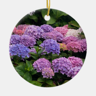 Hortensien-Fotografie Keramik Ornament