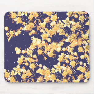 Hortensien Gold und Nacht Mousepad